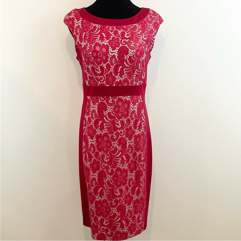 Jax | Elegant Red Lace Dress